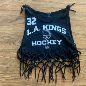 Hand Cut Cropped Top T-Shirt